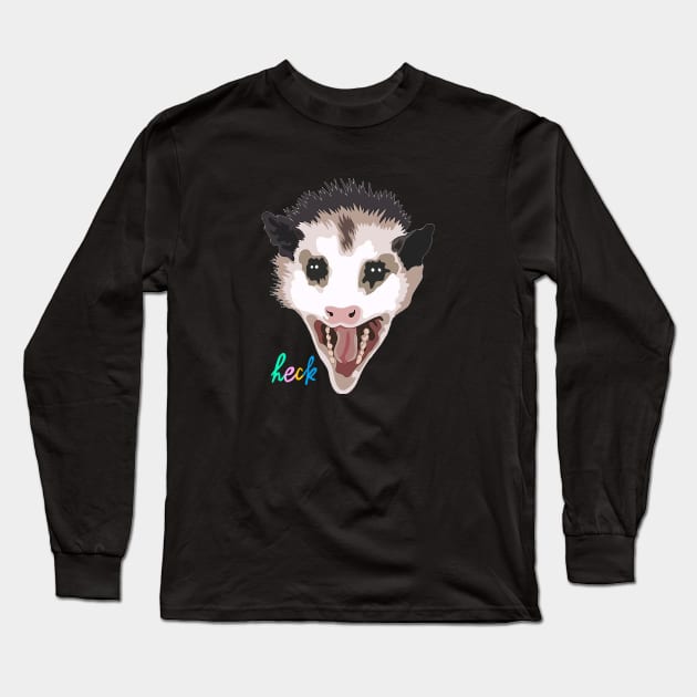 Possum Long Sleeve T-Shirt by ninoladesign